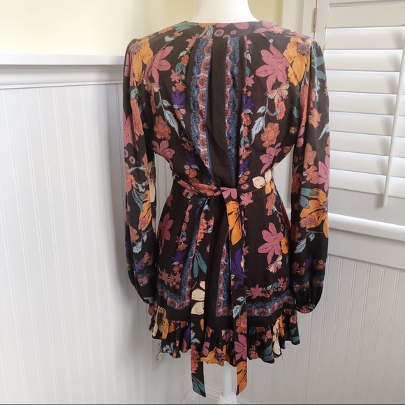 Free People Violet Hill Floral Printed Tunic Size 2 - Picture 4 of 10